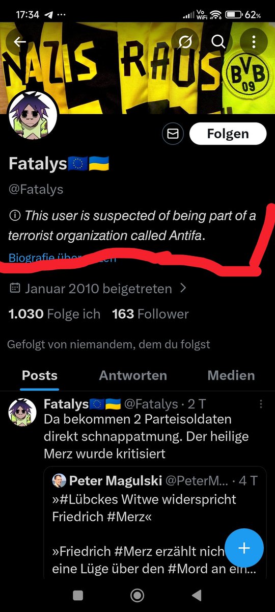 <a href="/DirtyHarry_tv/">Parodie Meister Harald Schmidt - Dirty Harry</a> <a href="/elonmusk/">Elon Musk</a> Genial, Elon bzw X kennzeichnen jetzt mutmaßliche Antifa Mitglieder. 🤩👏🏼