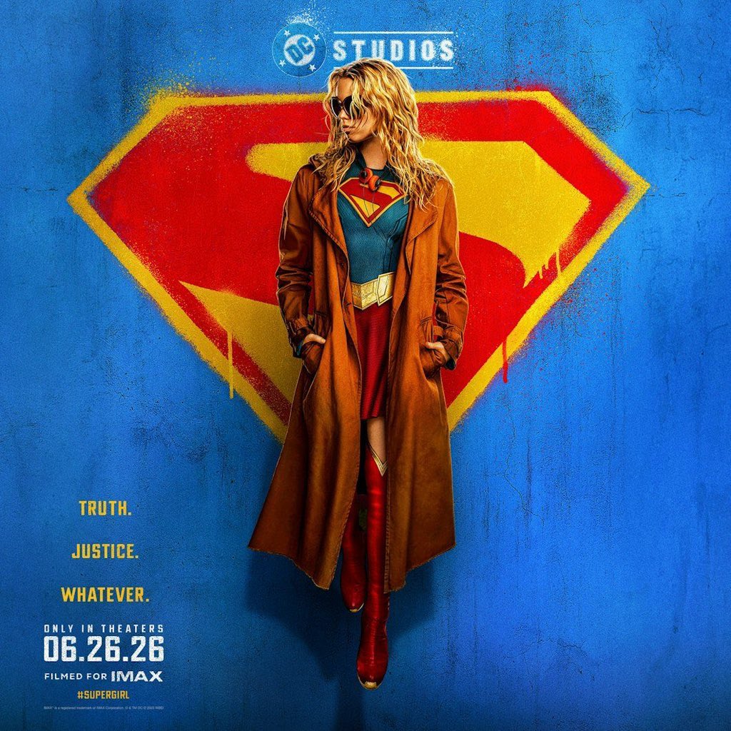 DiscussingFilm's tweet image. First poster for ‘SUPERGIRL’

In theaters on June 26, 2026