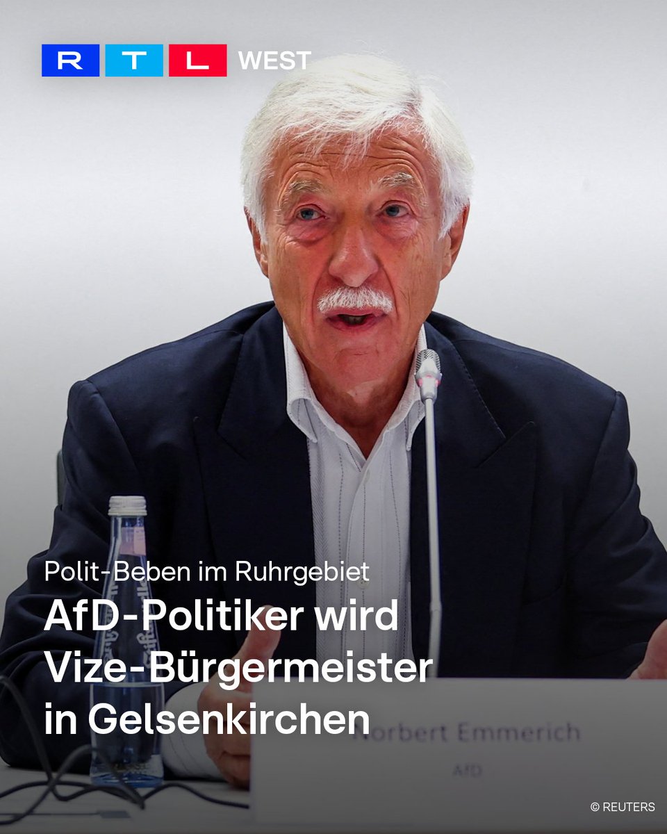 In #Gelsenkirchen ist es zu einem politischen Paukenschlag gekommen. #NorbertEmmerich von der #AfD wurde zum zweiten #Bürgermeister gewählt. Er ist damit Stellvertreter von #Oberbürgermeisterin Andrea #Henze (#SPD). Möglich wurde die Wahl durch drei zusätzliche Stimmen außerhalb