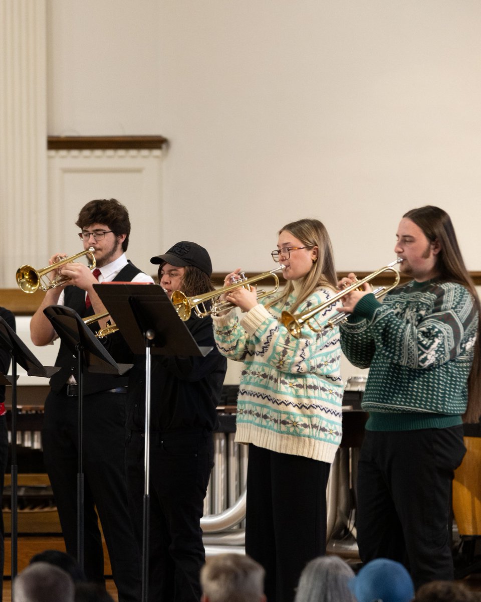 BridgewaterNews's tweet photo. How are you getting into the holiday spirit? The BC music department shared their festivity at the Holiday Extravaganza last weekend! https://t.co/xPhDpp4sIF