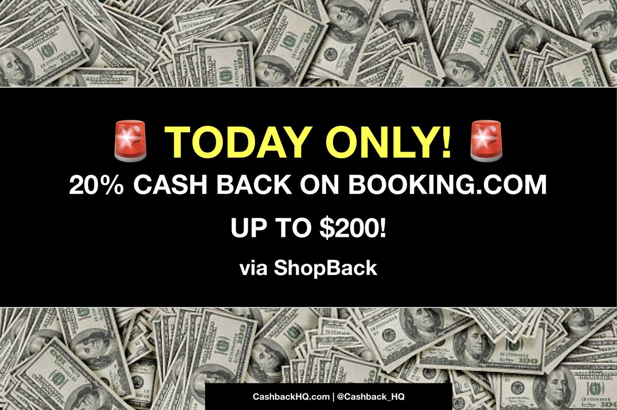 Cashback_HQ's tweet photo. 🚨 20% CASHBACK on BOOKING(.)COM TODAY ONLY via ShopBack + $20 BONUS

Book a $1,000 hotel stay?
➡️ Get $200 back in your pocket. No joke.

Plus: New ShopBack users get a $20 bonus on top.
Travel for 2025? Holiday trips? Lock it in today.

👇👇👇👇👇
#TravelDeals #Cashback #BookingCom #ShopBack #BudgetTravel #TravelHack