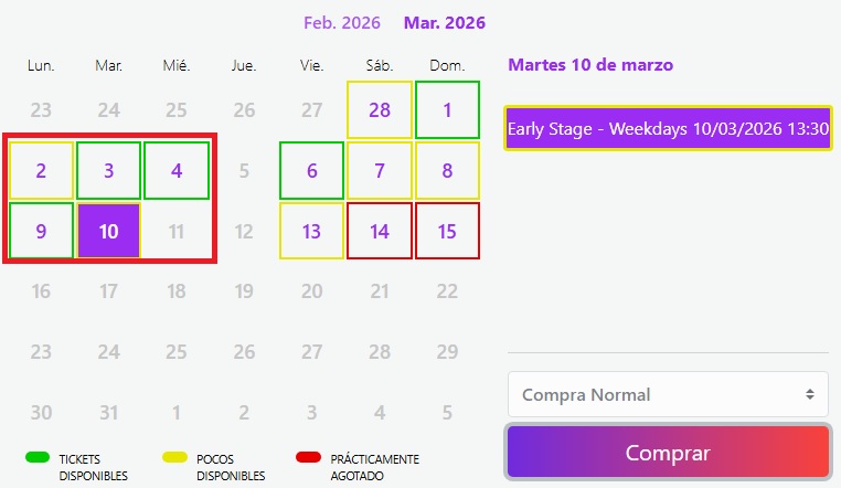 alguien que tenga pensado ir el 2-4-9-10 (alguno de esos) es que los días están más baratos, pero no quiero ir sola kjahska (el 3 no que tengo concierto)