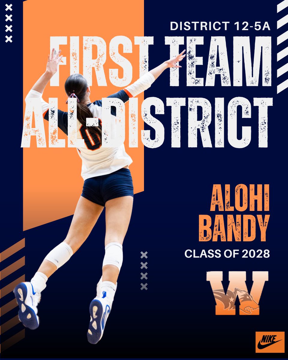 WakelandVB's tweet image. Congratulations to our 12-5A first team award winners!! 💙🧡🤍 #madeitmatter