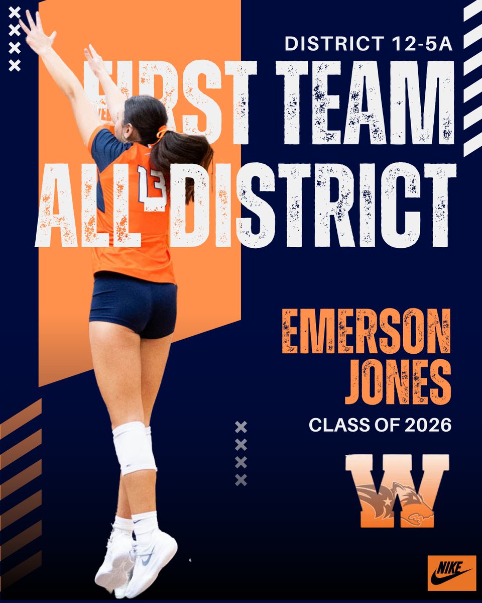 WakelandVB's tweet image. Congratulations to our 12-5A first team award winners!! 💙🧡🤍 #madeitmatter