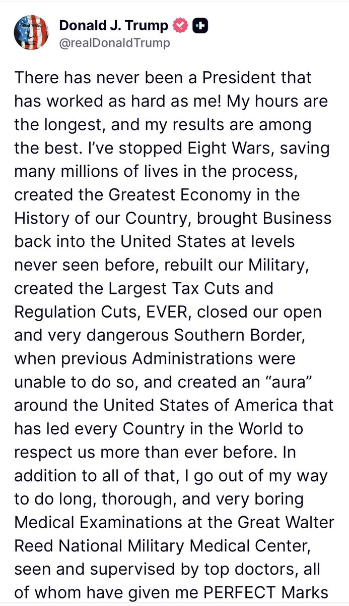 jaketapper's tweet image. Trump objects to reports about his obvious aging, saying “it’s seditious, perhaps even treasonous, for The New York Times, and others, to consistently do FAKE reports in order to libel and demean ‘THE PRESIDENT OF THE UNITED STATES.’“

It isn’t. And the reports aren’t fake.