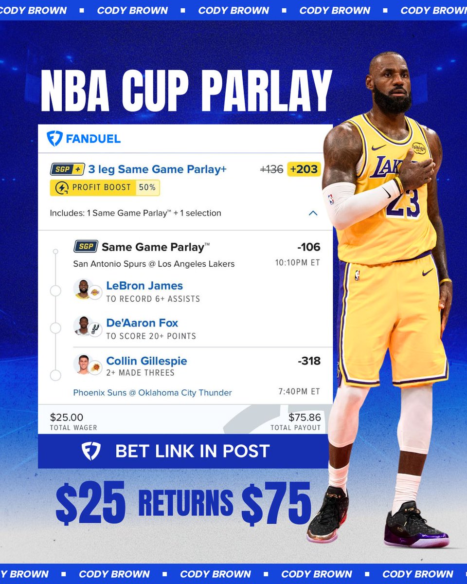 Cody Brown Bets tweet media