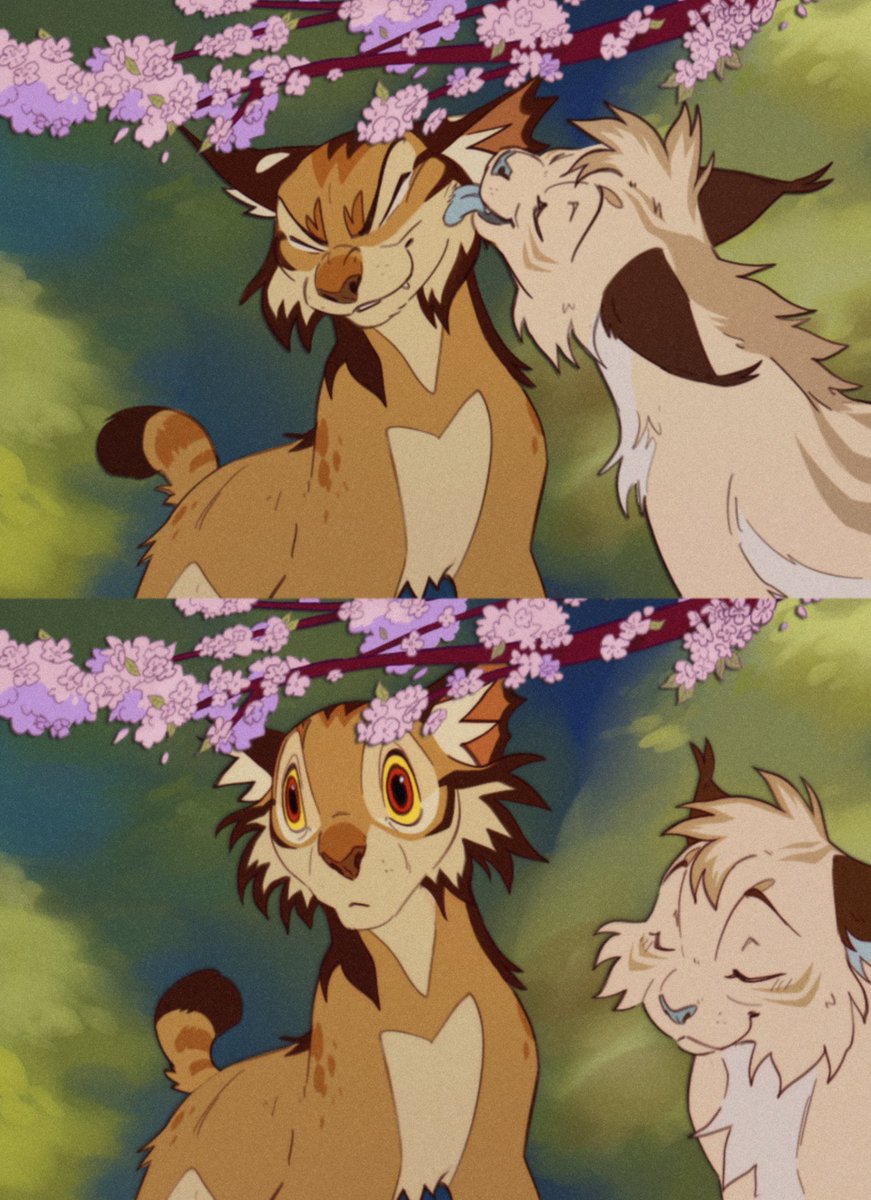 RowdyMushMutt's tweet image. Kyrre and Ravna 🌸 ( @Louixies )