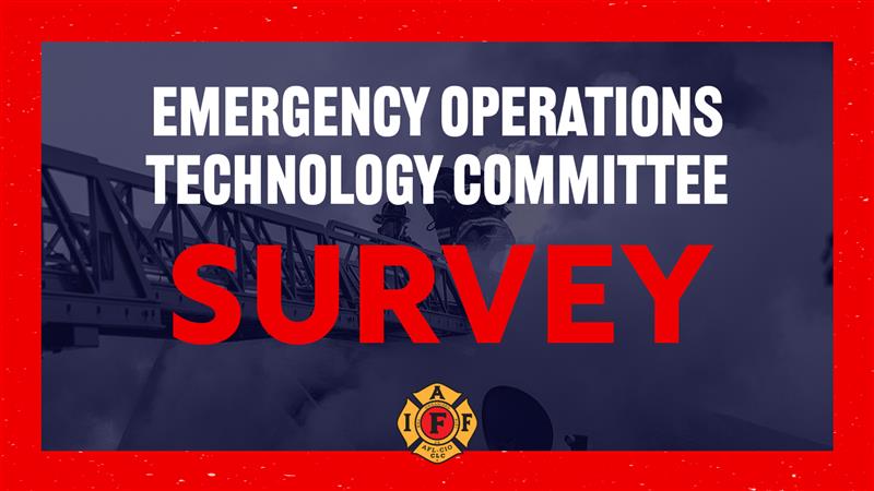 🚒💻 How are you using tech on the job?

The IAFF Emergency Operations Technology Committee wants your input on what’s working, what’s not, and what’s needed next.

Take the survey 👉 brnw.ch/21wYfeN