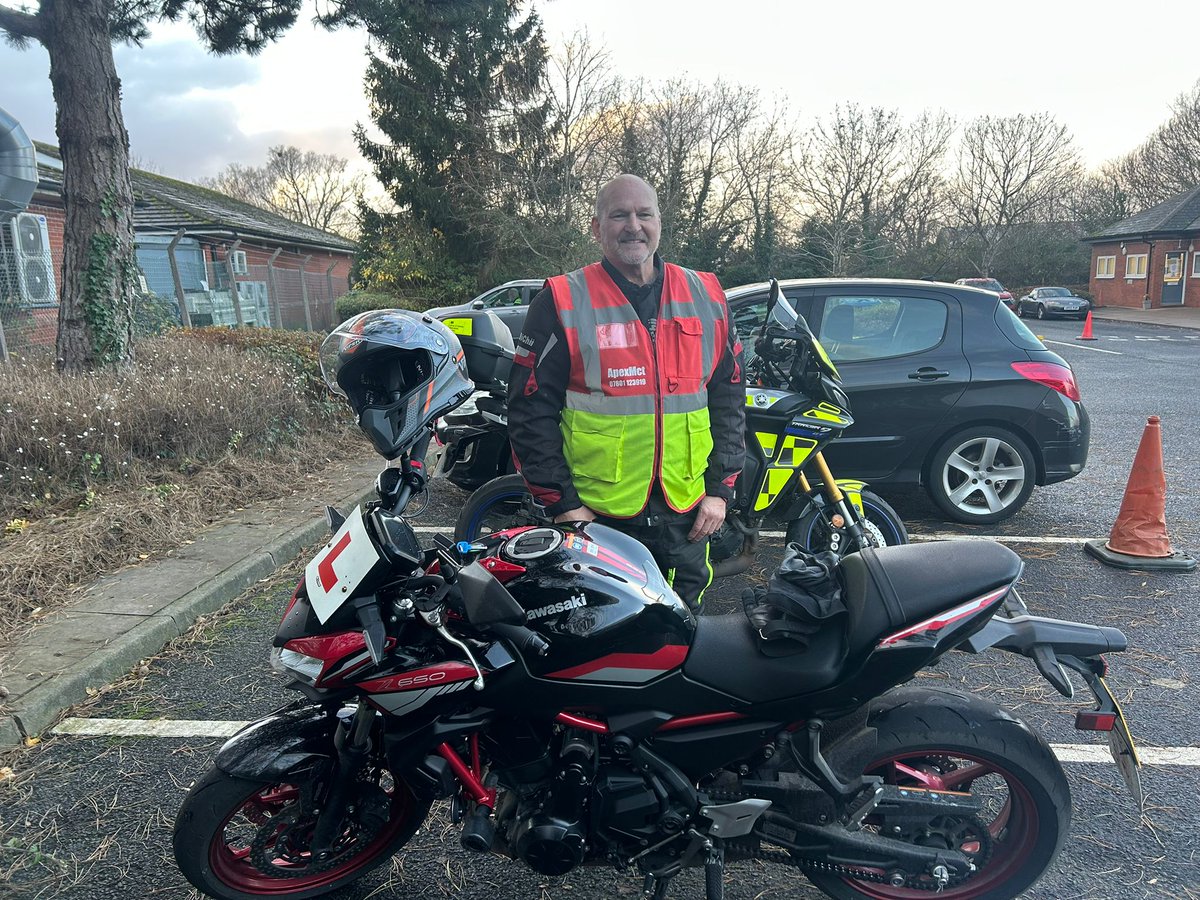 Wonderful Worcester Wednesday for Adrian, Mod2 pass so it's 🏍️ shopping time