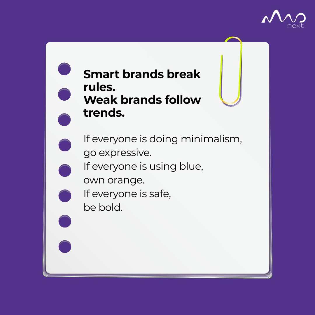 MADnextoffical's tweet image. Stand out or stand still.
 #BrandBoldness #BrandingLessons