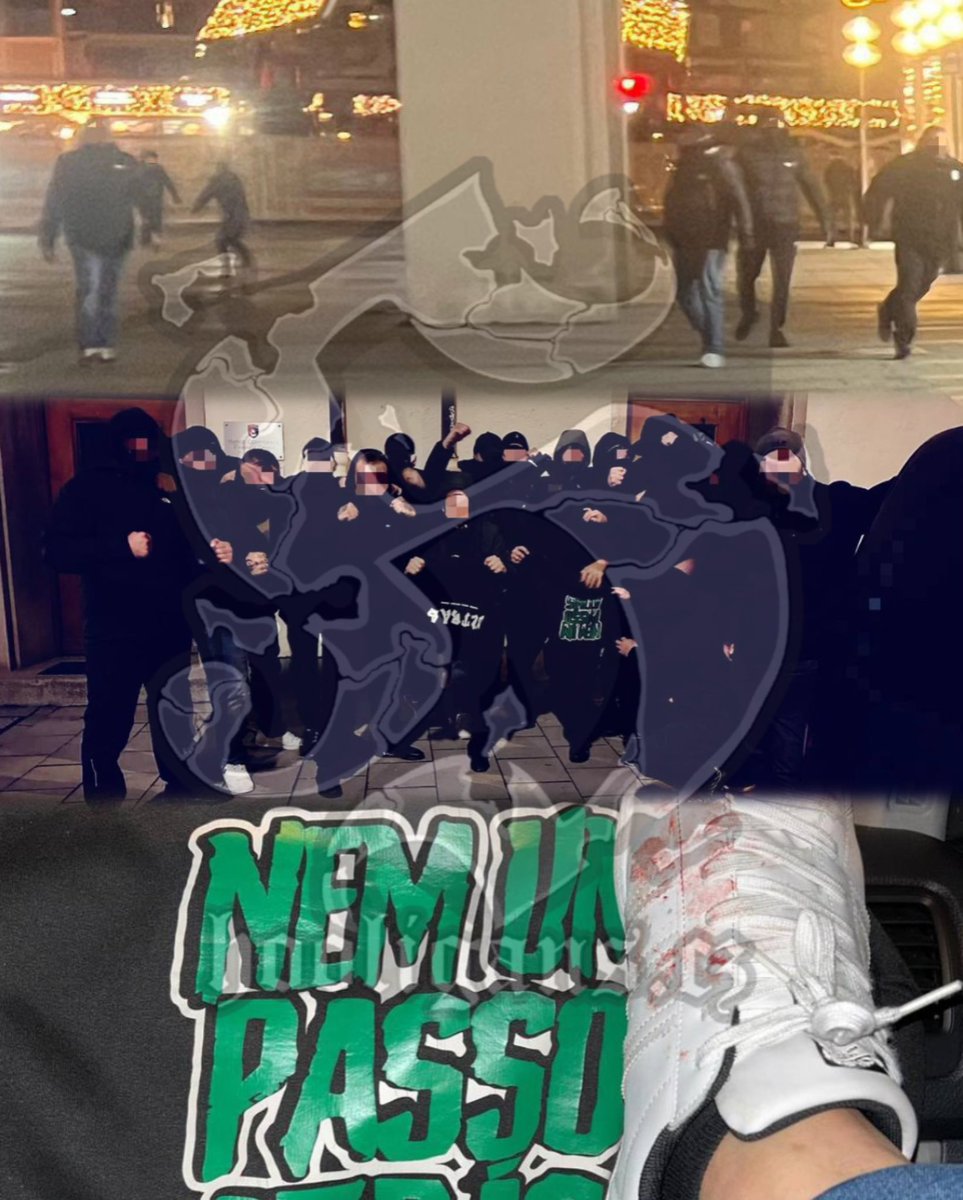 09.12.2025, Bayern München🇩🇪 - Sporting CP🇵🇹, info Besiktas🇹🇷: Besiktas Lads attack Sporting at their match against Bayern Munich at Marienplatz munich central. 

Back in 2021, Sporting broke the rules (they brought weapons and more people than agreed). We haven’t forgotten,