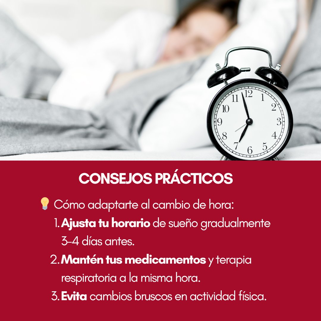 ⏰Los cambios en el sueño o en los horarios de medicación pueden provocar sensación de falta de aire o aumentar la fatiga

Si padeces #EPOC, un cambio horario pudo alterar tus rutinas de descanso y tratamiento, influyendo en tu bienestar respiratorio

f.mtr.cool/vwytgresaw