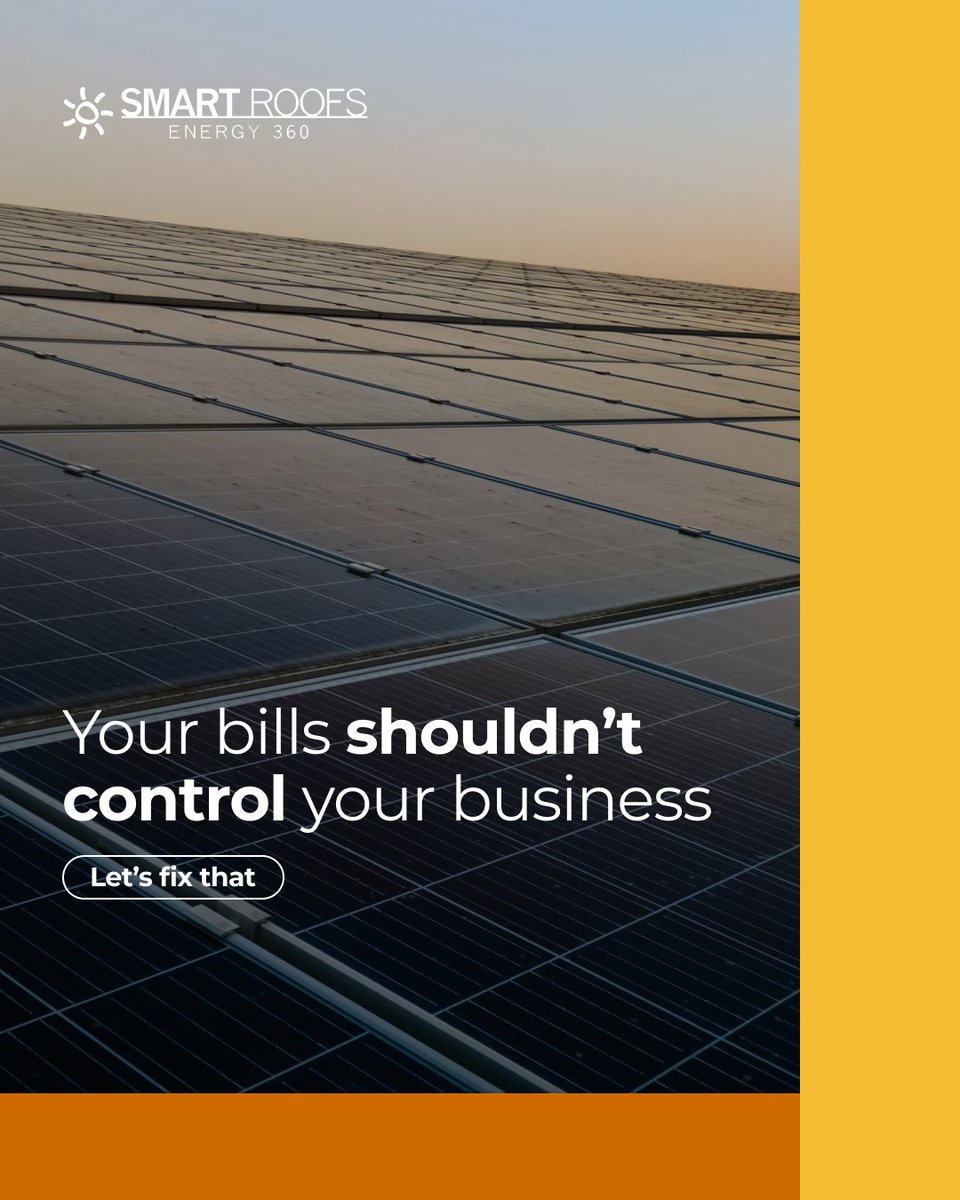 Unpredictable energy costs hurt profits. Solar locks in predictable rates, cuts expenses, and can even generate revenue from surplus power. Take control of your energy—and your bottom line.

Book a consult: smartroofsct.com
#SmartRoofsCT #EnergyControl #CostSavings