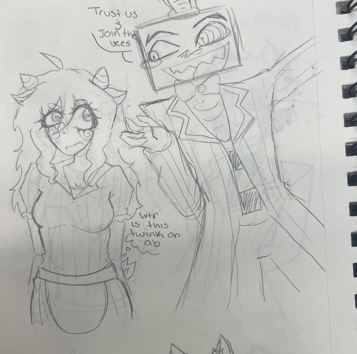 Yuckasparagus's tweet photo. I’ve been recently addicted to HH after seeing S2 so um … #ocxcanon
Her name is Ram…bc…she’s a Ram…lore coming soon ok bye
#HazbinHotel #Alastor #Alastorxoc #Radioram #Ramoc #HazbinHotelOC #VoxPopuli #Vox https://t.co/6qtxs5LmhG