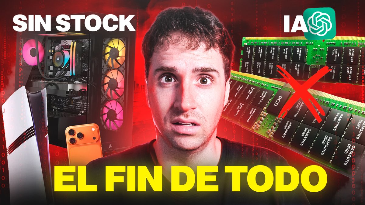 Esto DESTRUIRÁ el PC y CONSOLAS durante AÑOS | La crisis de la RAM youtu.be/ohLISfONu34