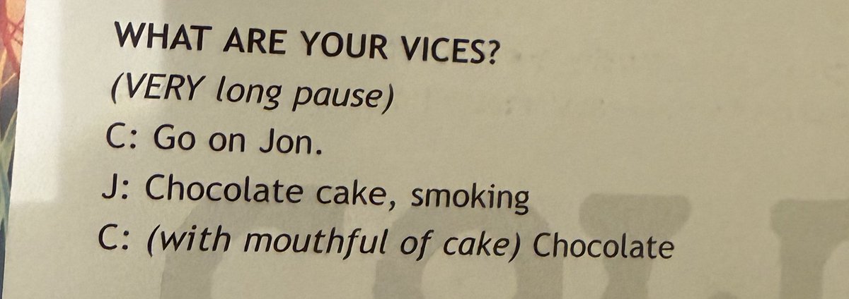 alycoldplaykid's tweet photo. chris martin and cake (the thrilling trilogy) 

taken from my copy of the old coldplayground fanzine hahaha https://t.co/P6YkbolH91