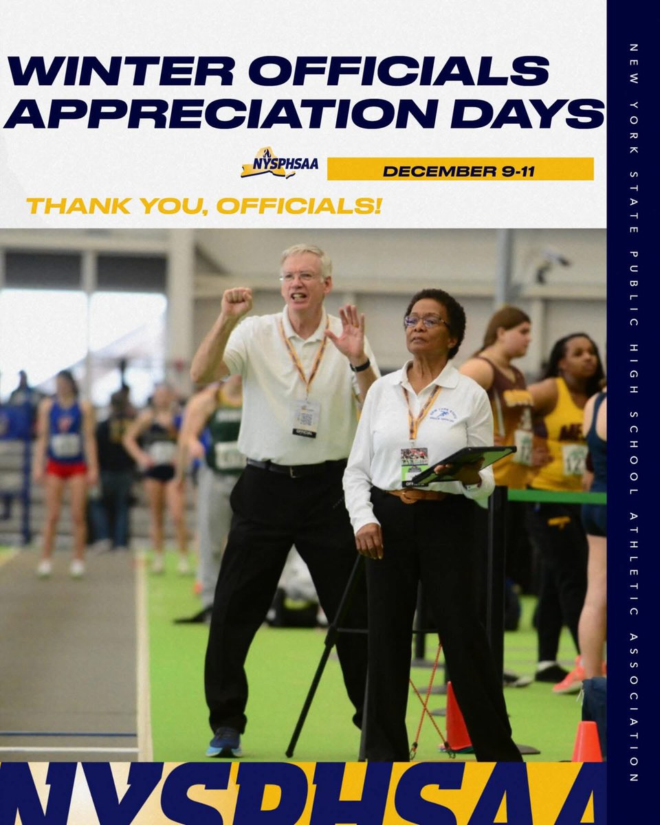 CoachMacPV's tweet image. Mac Track would like to send out a special thank you to all the Section 6 Officials and ALL they do for us!
