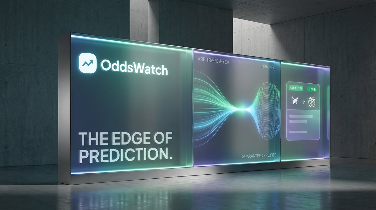 OddsWatchLive's tweet image. Sportsbooks vs. Prediction Markets. ⚔️

We built the first engine capable of finding real-time guaranteed profit gaps between completely different market types. Why trade against the house when you can play the markets against each other?

1. Scan odds mismatch
2. Bet both sides…