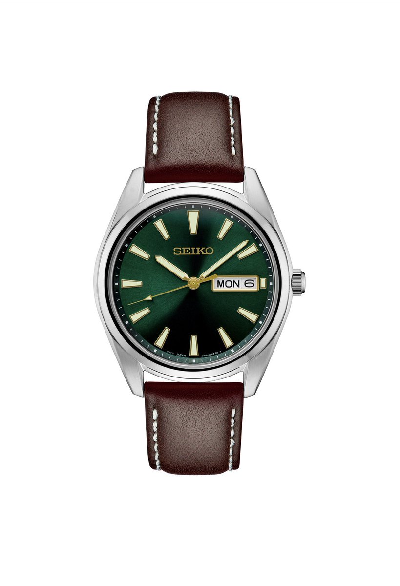 SEIKO ESSENTIALS GREEN DIAL
BROWN LEATHER WATCH
🚨¢3700
☎️0242375533