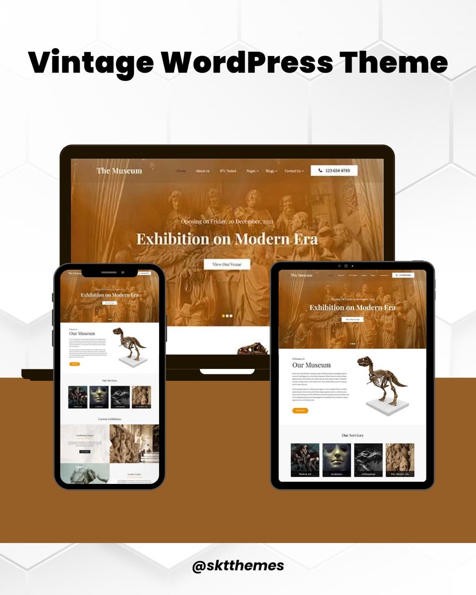 sktthemes's tweet image. Give your site an old school charm with a vintage WordPress theme. Great for retro shops, classic brands, or nostalgic blogs.
sktthemes.org/shop/vintage-w…

#VintageDesign #RetroWebsite #ClassicStyle #WordPress