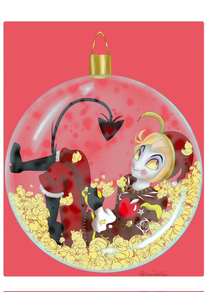 Choco_88's tweet photo. A little 🍎 Christmas Tree Ornament! 

#HazbinHotel #HazbinHotelLucifer #LuciferMorningstar https://t.co/iA4bgHIlcP