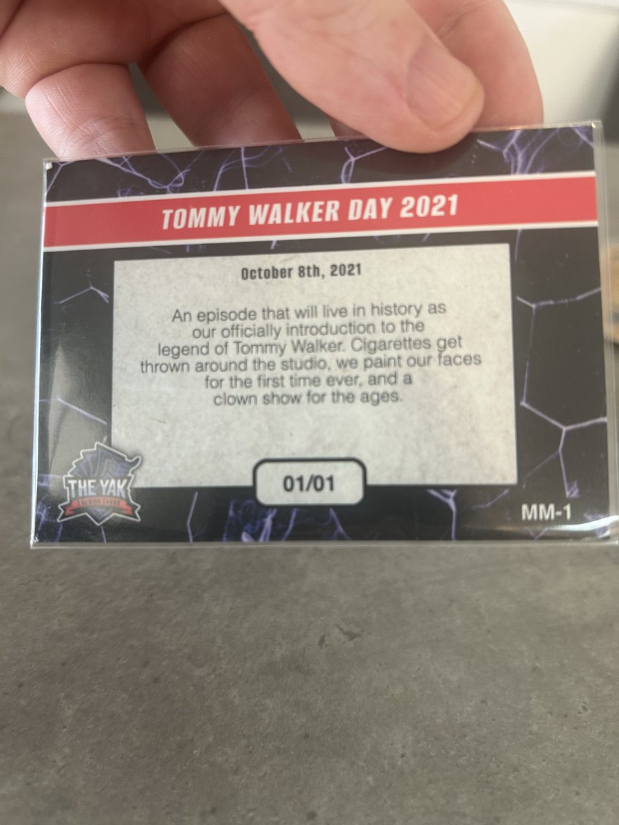 BarstoolBreaks_'s tweet photo. The Tommy Walker Day 1/1 has been pulled! @BarstoolYak 

Congratulations @AlekNotTheActor ! https://t.co/yXEiYaUspo