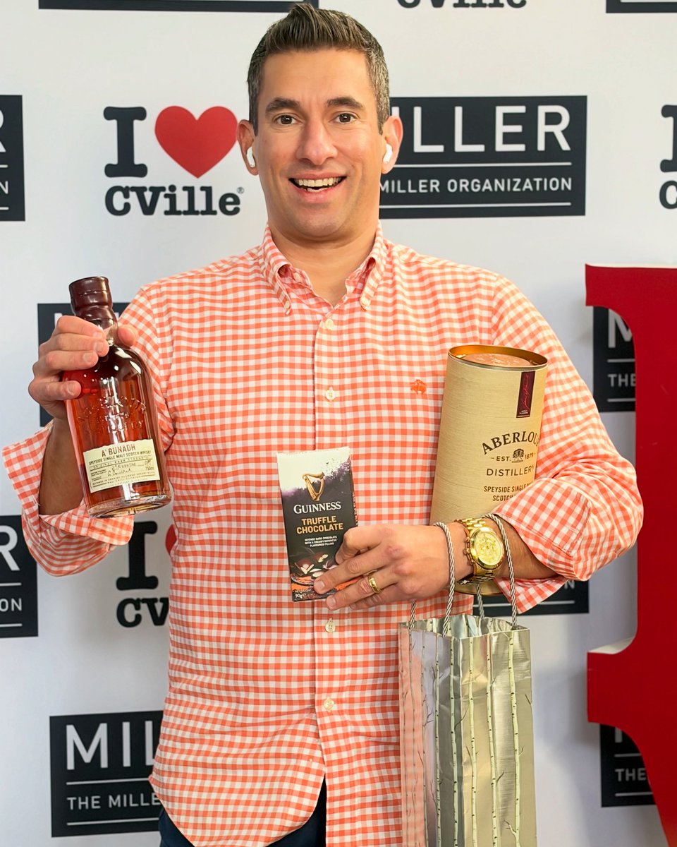 Albemarle County Commonwealth Attorney Jim Hingeley surprised us with a visit to our <a href="/iLoveCVilleVA/">I Love CVille</a> studio moments ago and gifted us top-shelf scotch, truffle chocolates and a hand-written card 🥃 🍫 Jim is a kind, considerate and thoughtful Virginia gentleman. 🥃 🍫 Albemarle