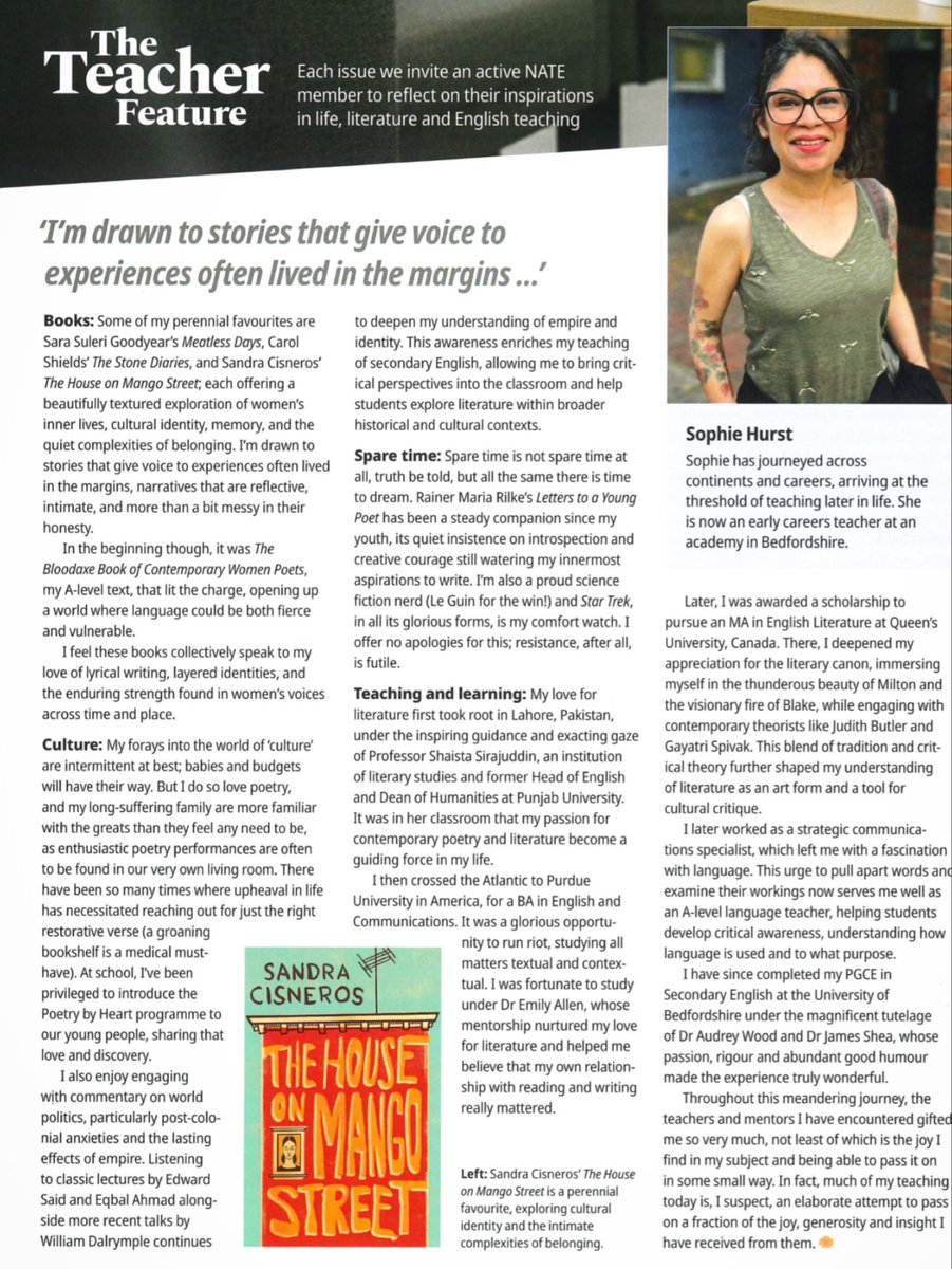 Gratitude to <a href="/NATEfeed/">National Association for the Teaching of English</a> for the opportunity to think about some of the books and people who made me! 📚✨🖖🏽