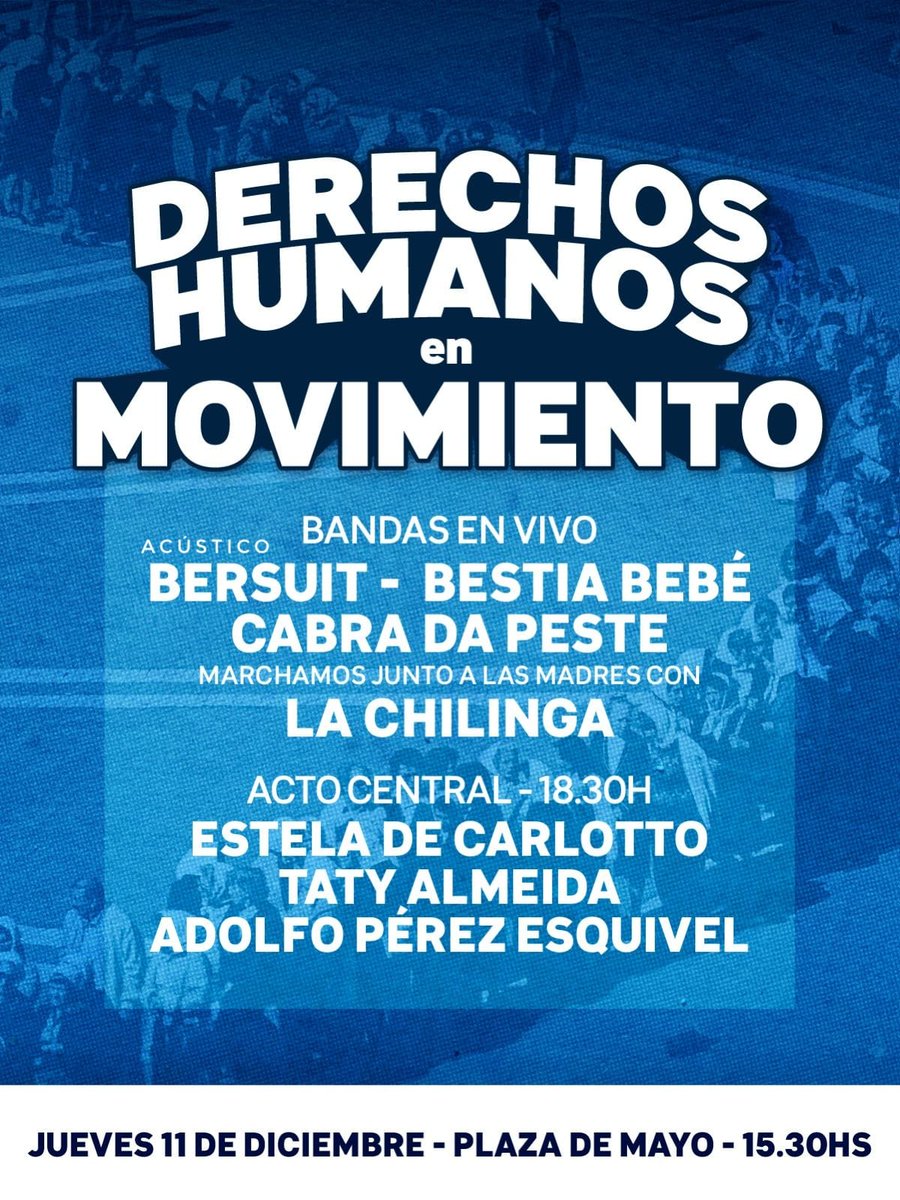 LA UTEP JUNTO A MADRES Y ABUELAS EN PLAZA DE MAYO. ✊

En el marco del festival "Derechos Humanos en Movimiento", organizado por los organismos de DDHH, nos encontramos para defender la democracia y los derechos conquistados.