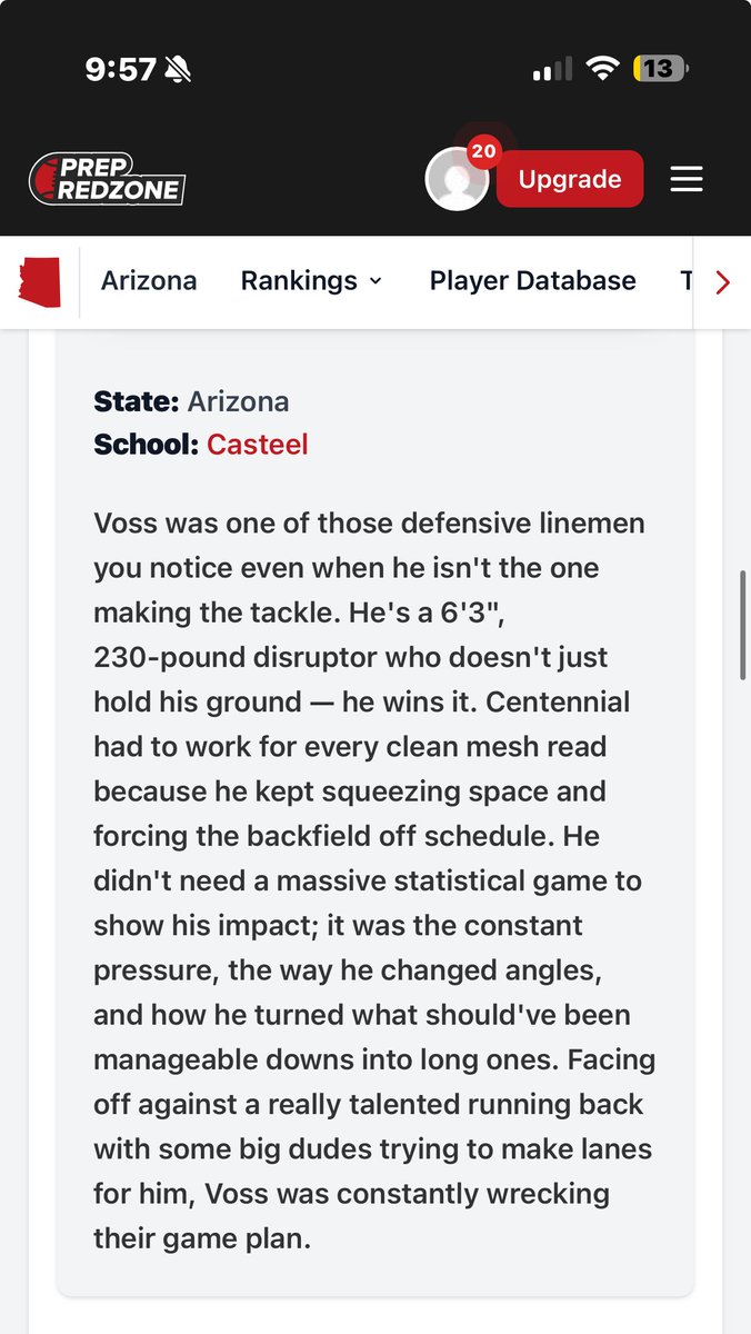 Logan Voss - 2027 6'3" 220 DE/DL tweet media