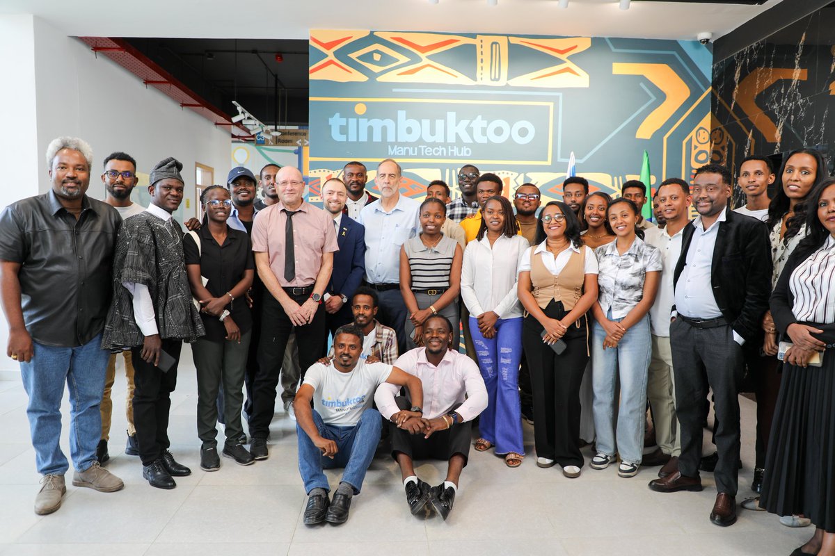 UNDPEthiopia's tweet photo. Today, @timbuktooafrica #ManuTech #startups had a chance to learn from industry experts on smart solutions and #Industry40 innovations.🚀
Thank you @IsraelinET for facilitating!
#Innovation #SmartIndustry https://t.co/GjaKFhlyp6
