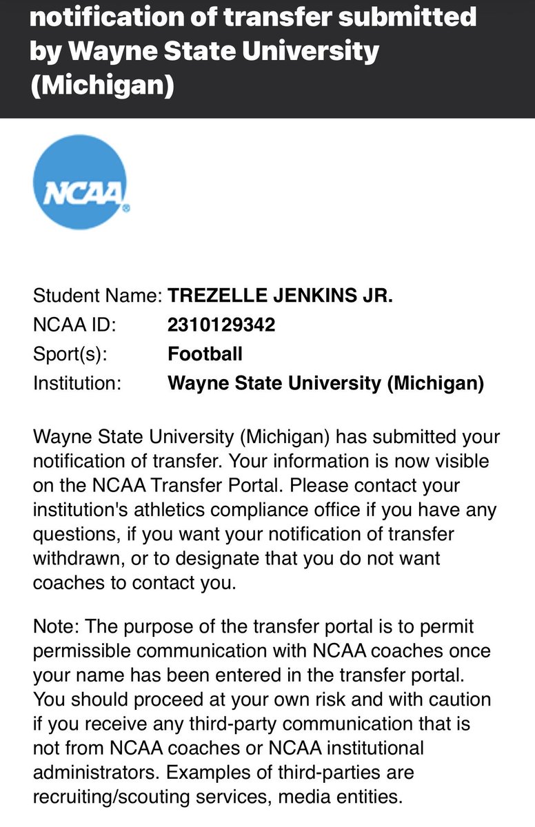 I am officially in the portal!!
6’5 315 OL
3-4 Years of eligibility