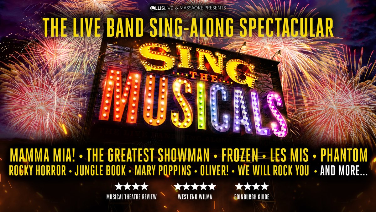 Delighted to have the sensational live band sing-along spectacular 'Sing The Musicals' returning to #Dudley Town Hall again on Fri 4 Sept 🎭 🎶

🎟️ boroughhalls.co.uk/sing-the-music…