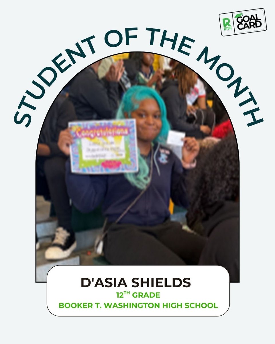 Congratulations to our December Student Goal Setters of the Month! 📚

Consider supporting our Goal Card program today by donating at risememphis.org/donate.