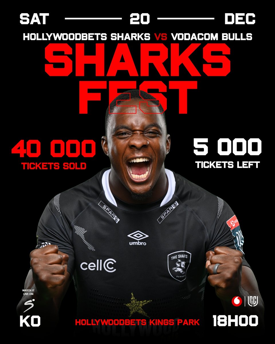ONLY 5000 Tickets Left for SharksFest! 💥Grab Your Ticket Before it's SOLD OUT! 🎟️ Let's fill up the tank 🦈🖤 tr.ee/SharksFest25
