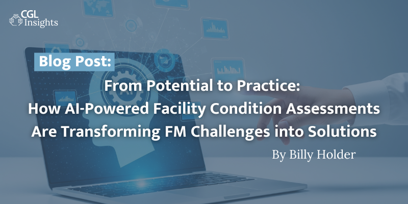 Check out our latest blog post by Billy Holder, former CGL employee and now CEO and Founder of ProjectAidra, to learn how AI is revolutionizing Facility Conditions Assessments (FCAs) and solving real-world challenges for facility managers:hubs.la/Q03XGvjn0