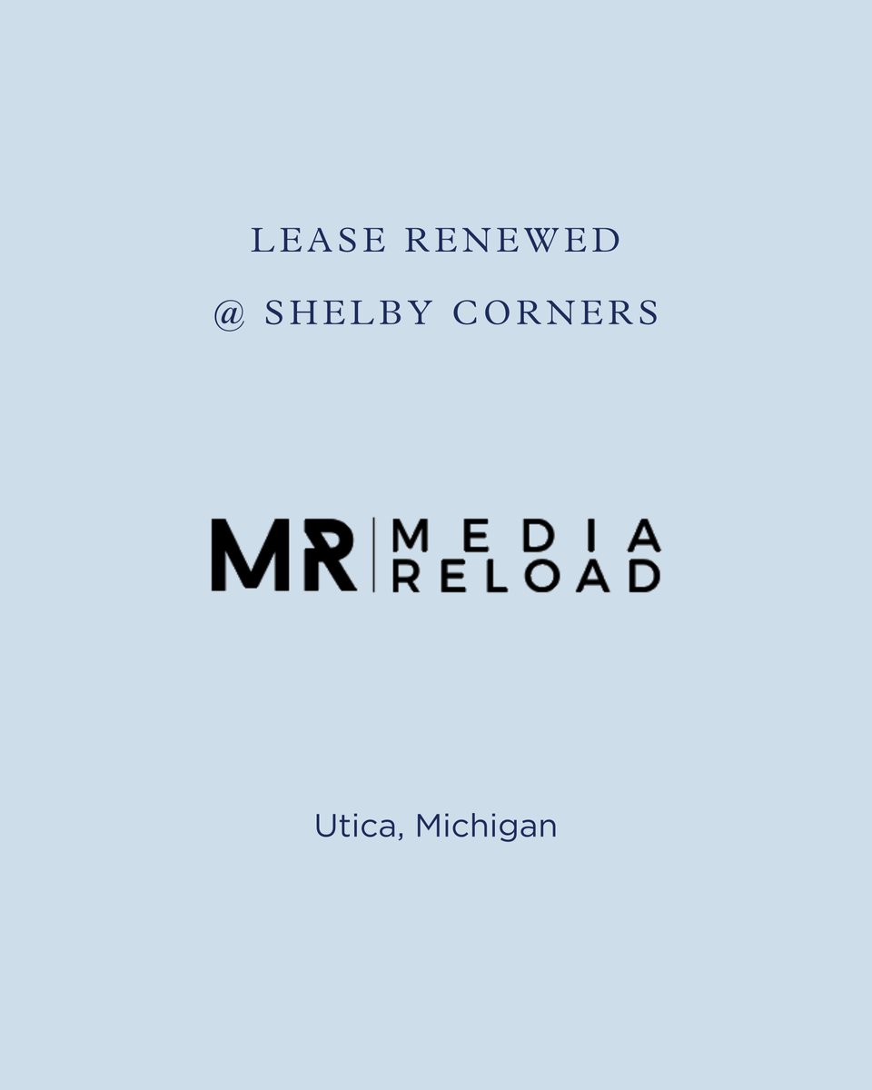 Great news! Media Reload has renewed its lease at Shelby Corners. 🎮

We’re excited to continue partnering with this community favorite for games, movies, collectibles, and all things entertainment. More fun ahead!