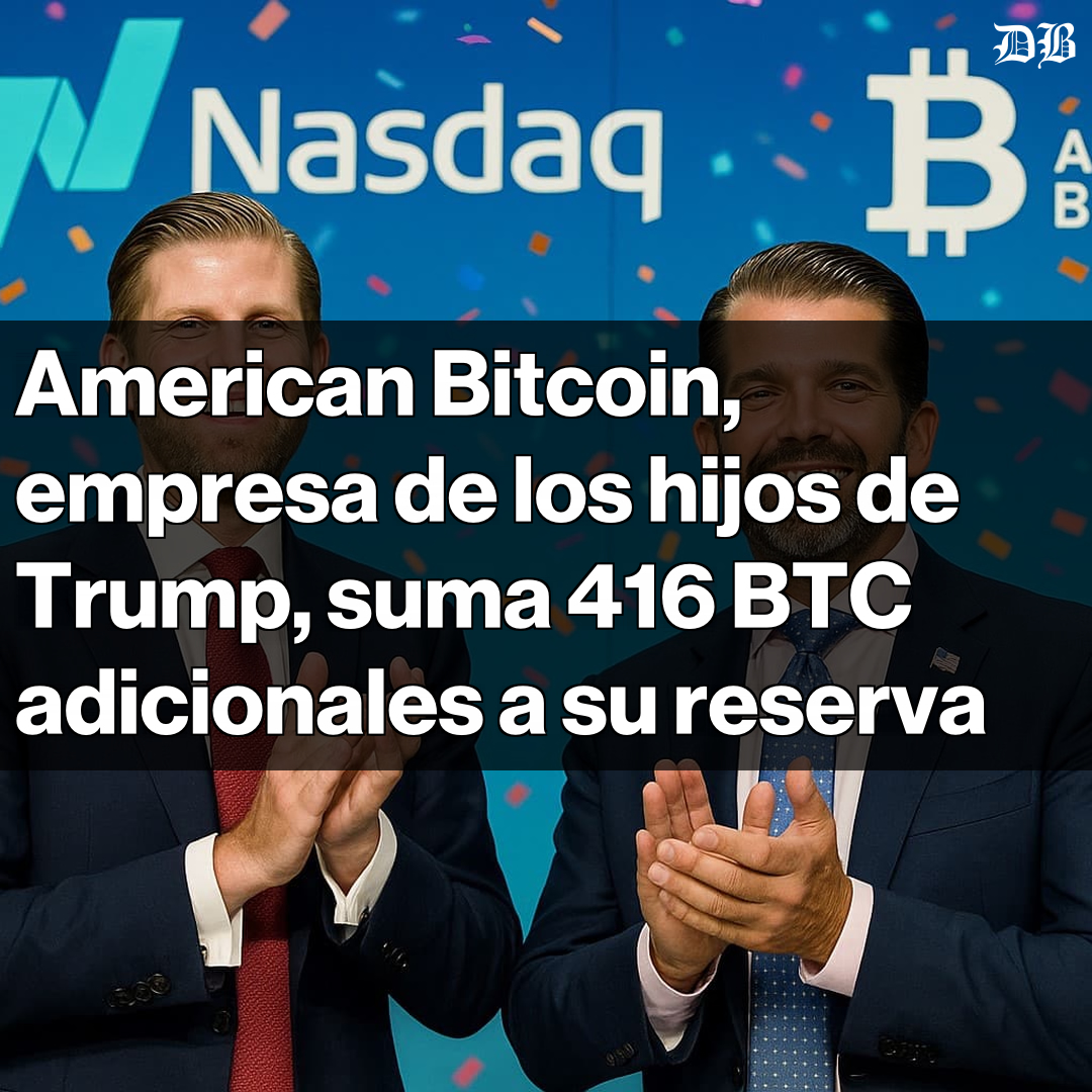 🚀 American Bitcoin adquiere 416 BTC adicionales por USD $38 millones Esto  eleva sus reservas totales a 4.783 BTC La compañía, respaldada por los  hijos de Trump, ha crecido casi un 20%