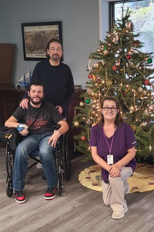 NextStepHC's tweet image. Decorating the trees is a group effort at Fall River Healthcare, and everyone gets to enjoy the finished product too! 🎄✨ #festive #TisTheSeason #holidays #community