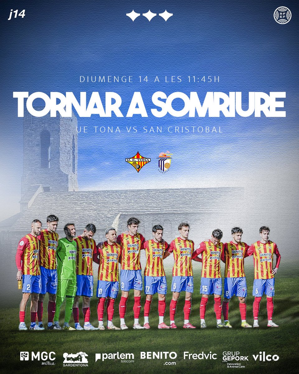 𝗧𝗢𝗥𝗡𝗔𝗥 𝗔 𝗦𝗢𝗠𝗥𝗜𝗨𝗥𝗘 😄

𝐣𝟏𝟒
✖️ <a href="/CPSanCristobal/">CP San Cristóbal</a> 

🔄 Volem capgirar la mala dinàmica, us necessitem tonencs!

#SomHiTona | #3RFEF 🟡🔴