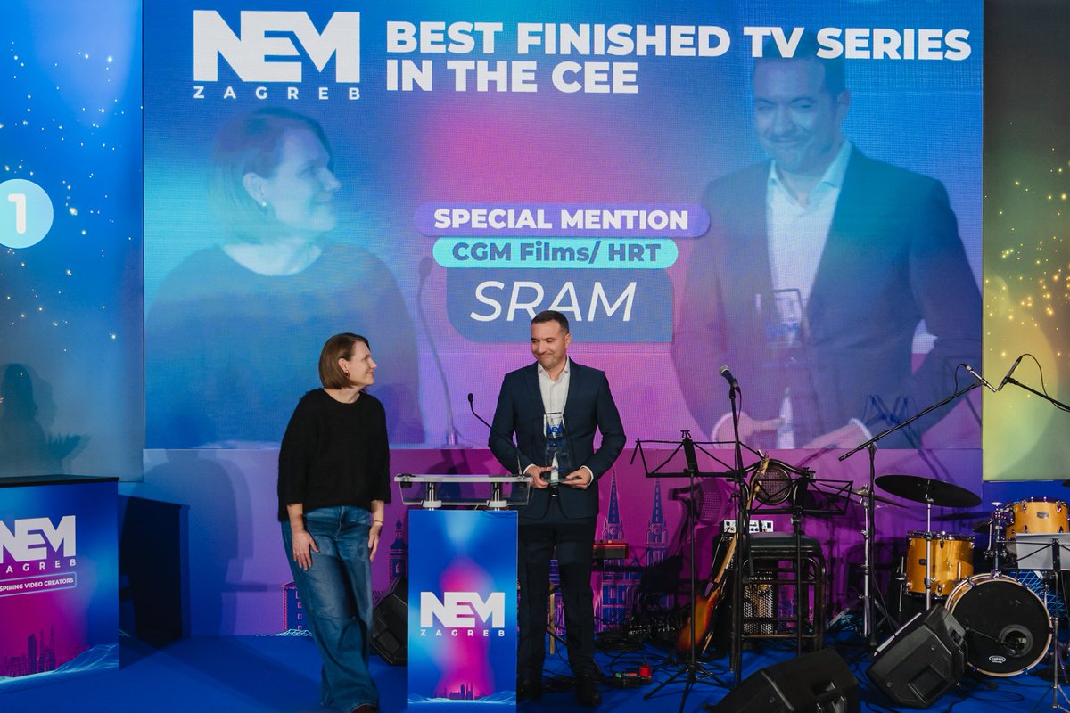 ivanlovrecek's tweet photo. TV drama series #sramhr received Special Mention at the NEM Awards for Best Finished TV Series in Central Eastern Europe 🏆 https://t.co/EUDYSs4I7u