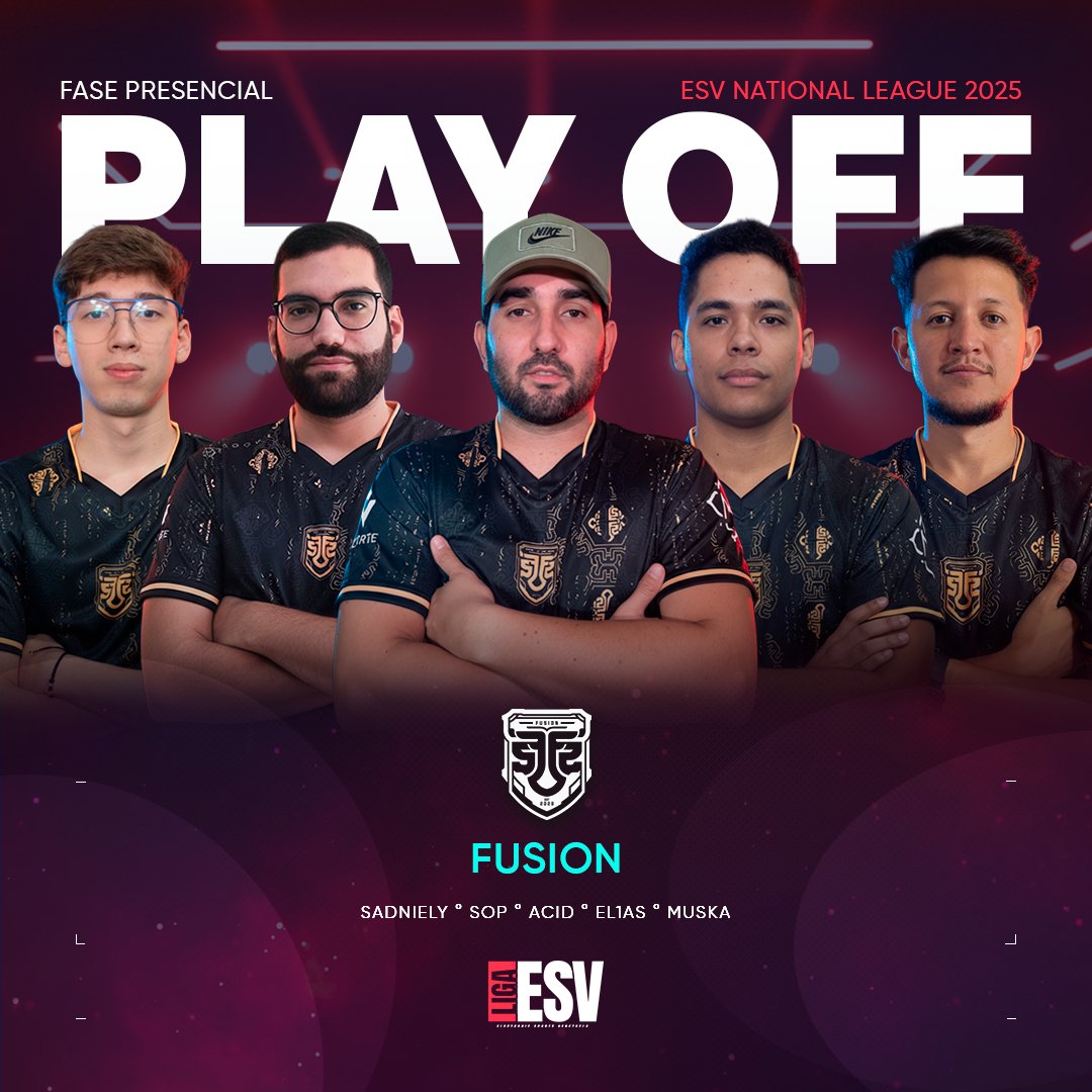 🇻🇪 Caracas ya tiene a sus primeros clasificados. #CS2 

Dos equipos.
<a href="/fusionfsgg/">FUSION</a> 
<a href="/M1Esportsve/">M1 Esports</a> 

Un mismo objetivo.

Desde hoy, sus nombres quedan escritos en el camino a la gloria.

Las ESV LAN Finals Caracas empiezan a tomar forma.