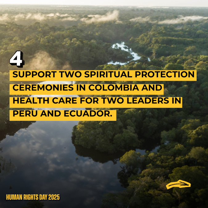 ⁠Your solidarity has enabled us to respond to urgent threats across the Amazon. But the pressure is growing, &amp; defenders need us more than ever. On Human Rights Day, please stand with Earth Defenders protecting our shared future. Your solidarity makes all the difference!⁠