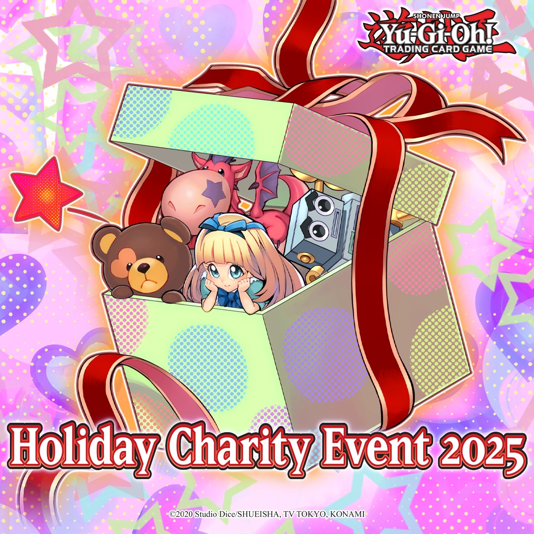 Duelistas en América Latina ¡Es hora de apoyar a tu comunidad esta temporada Navideña y contribuir a una buena causa! A partir del 1ro de diciembre, dona 5 alimentos no perecederos en una OTS participante para unirte al Evento #YuGiOh Holiday Charity. bit.ly/489zSwr