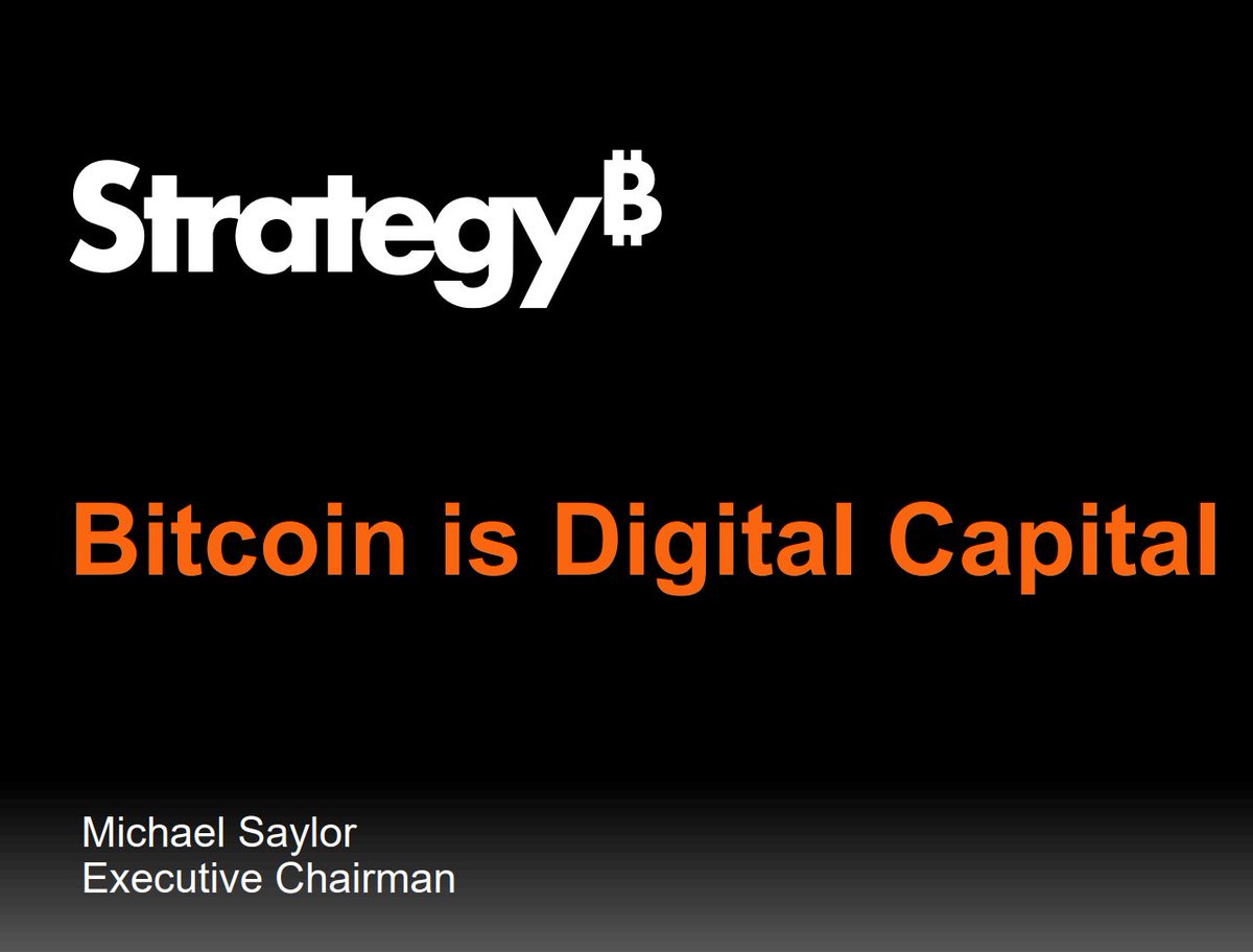 Croesus_BTC's tweet photo. Unpopular opinion:  #Bitcoin is a Store-of-Value asset; its use as a transactional currency is ancillary. 

@saylor  has cleanly re-branded the SoV element as Digital Capital.  This is spot on.

SoV sounds like a descriptor, not a purpose.  Digital Capital makes it clear that this is Bitcoin's purpose.  

"Digital cash" was always just a misnomer.  Satoshi might not have fully understood what he unleashed.  Or maybe he did, but marketed it based on its simplest value proposition to get the network effects snowballing.

Bitcoin's highest and best use is as unconfiscatable savings, as collateral, as digital bedrock for global finance - both for individuals and corporations.  

Uncensorable transactability is a key enabler to its viability, but ultimately Digital Capital is 99% of the societal value of Bitcoin.