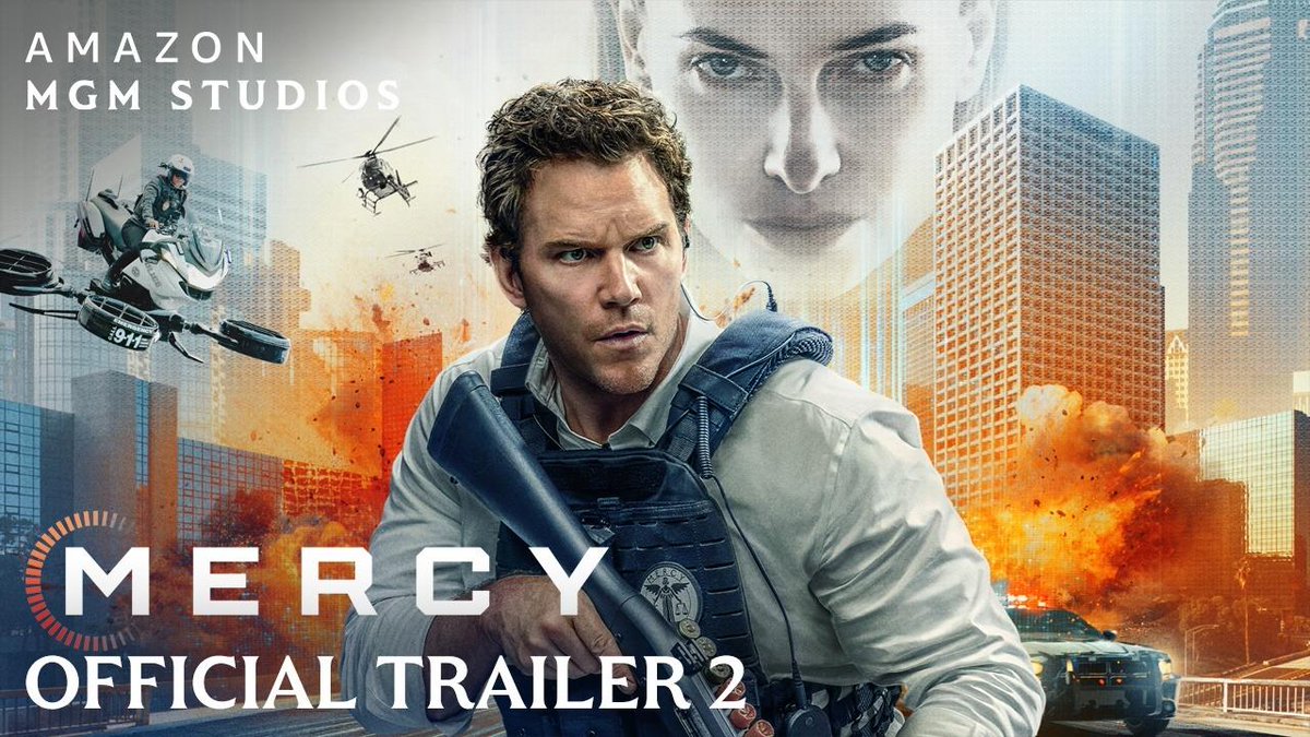 IrishFilmCritic's tweet image. #ChrisPratt &amp;amp; #RebeccaFerguson Star In @AmazonMGMStudio’s Explosive New Thriller #Mercy tinyurl.com/ysh2n6yd @PrattPrattPratt