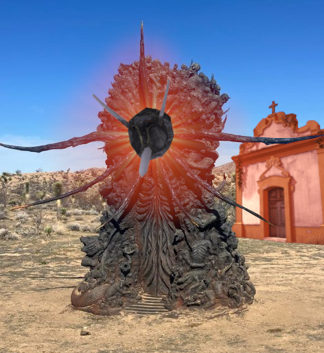 pale_opossum's tweet image. 🚨BREAKING NEWS: In an unexpected turn on events, it turns out the mysterious #TheGameAwards statue in the Mojave Desert was actually an elaborate ad for the brazilian indie game RESTLESS RITES, which is coming soon on #Steam! Who could see that coming!?