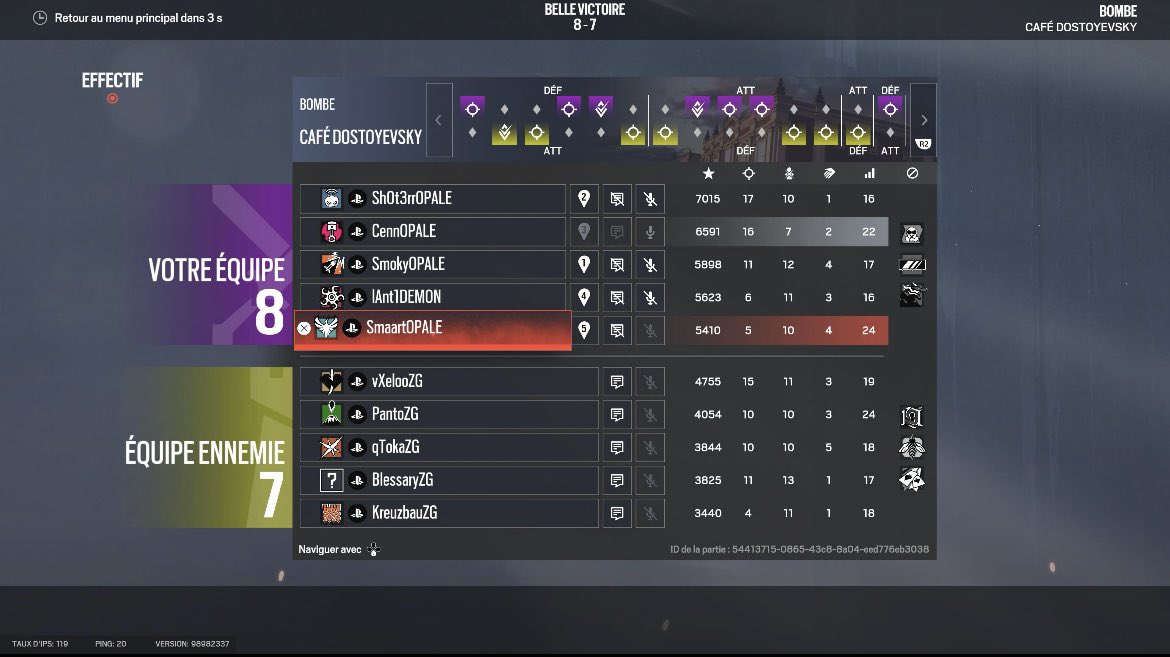 🎉 RÉSULTATS 🎉

 VICTOIRE , 2-1 face à la <a href="/ZACHGaming__/">ZACH Gaming</a> 

8-6 Sur Consulat
6-8 Sur Labo
8-7 Sur Kafe 

Une victoire qui nous permet de ce qualifier en 8 eme de finale de la <a href="/EuroEliteSeries/">European Elite Series</a> ( Free )  , Un match compliqué qui aurait du être finit plutôt …