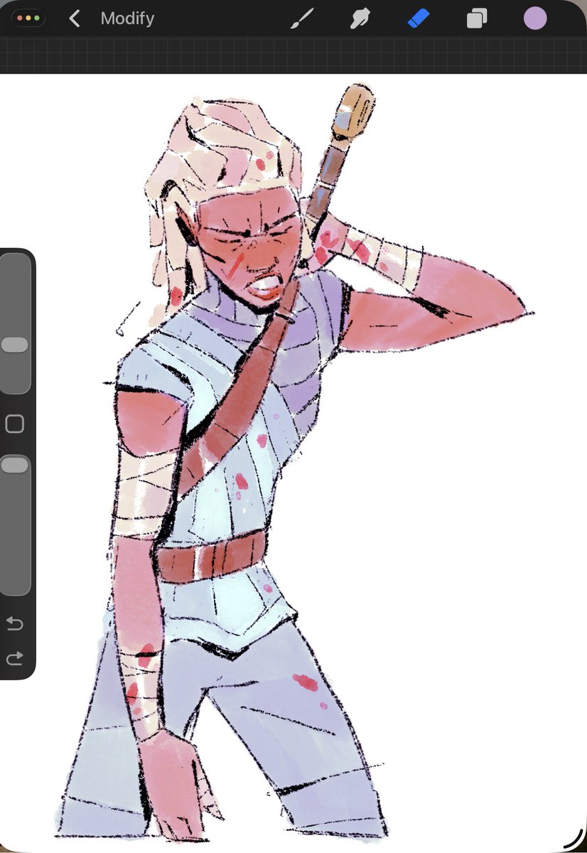 Pose for a Tanith character-sheet