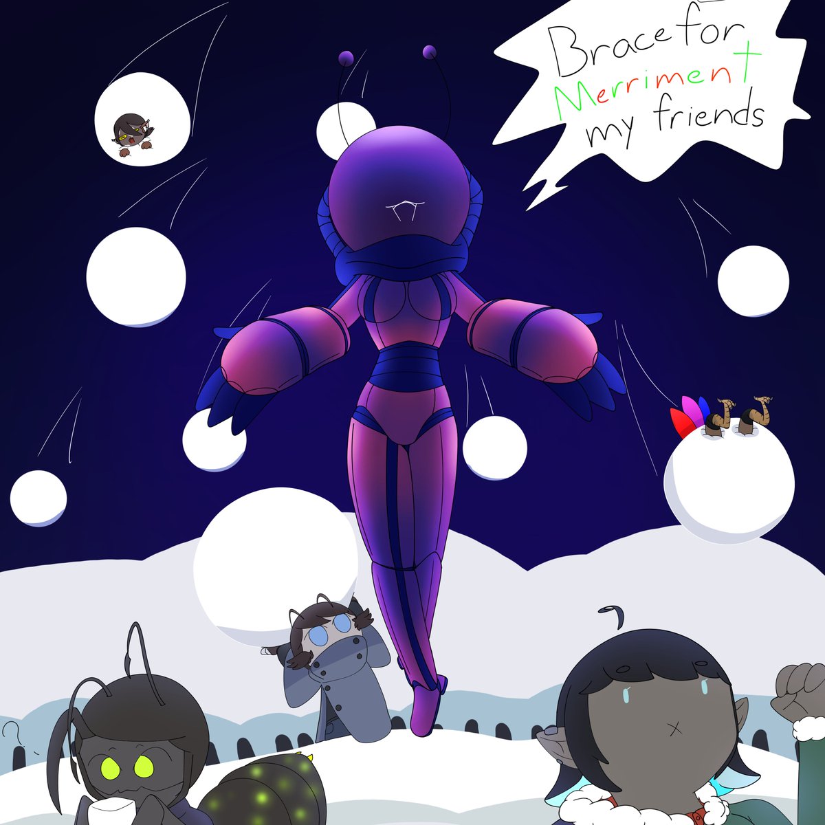 Vyrimus's tweet image. Extraterrestrial holiday barrage